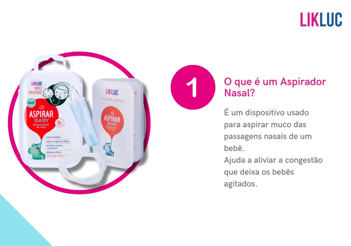 Mamãe testando um aspirador nasal