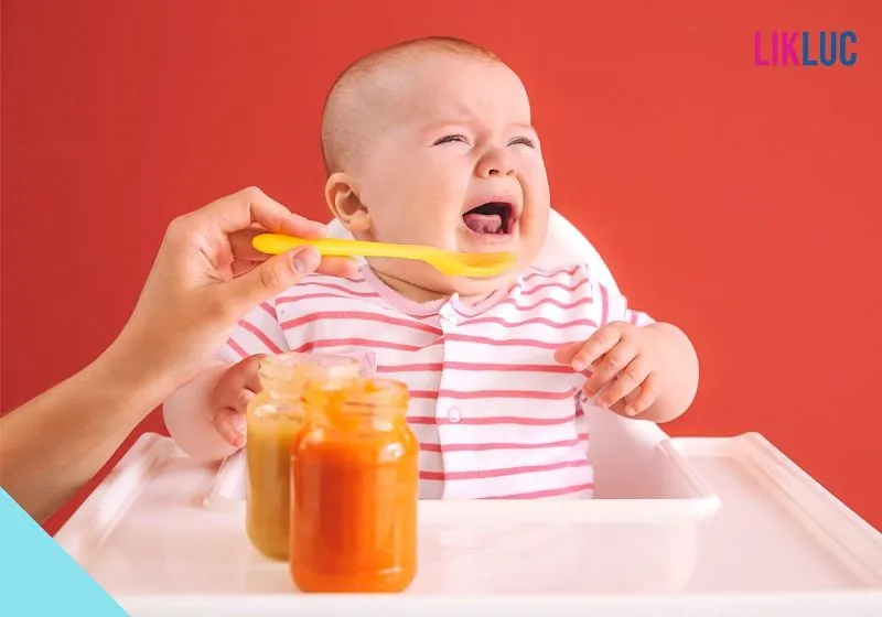 bebe não quer comer comida recusa alimento